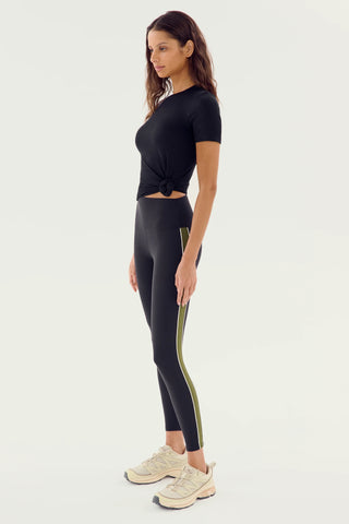 Splits59 Louise Rib Short Sleeve - Black
