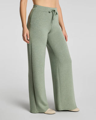 Spanx AirEssentials Wide Leg Pant - Sage Brush Heather