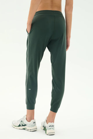 Splits59 Airweight Jogger 7/8 With Piping - Military/White