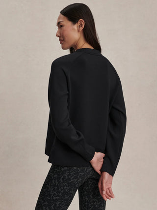 Varley Zosia Crew Neck Midlayer - Black