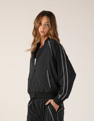 Glyder Track Mode Jacket - Black/White