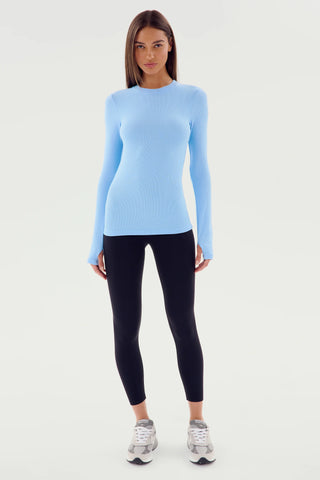 Splits59 Louise Rib Long Sleeve - Skylight