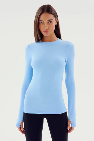 Splits59 Louise Rib Long Sleeve - Skylight