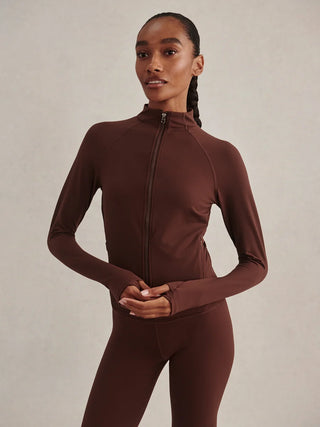 Varley Always Zip Through - Deep Mahogany