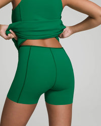 Spanx Get Moving Zip Front Racerback Dress - Field Green