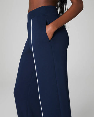 Spanx AirEssentials Pique Straight Leg Pant - Timeless Navy