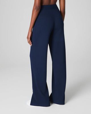 Spanx AirEssentials Pique Straight Leg Pant - Timeless Navy