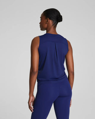 Spanx Activate High Neck Tank - Midnight Iris