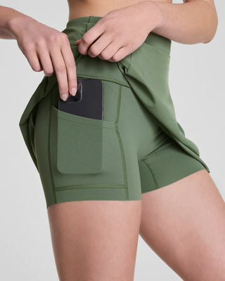 Spanx Skort with Mid-Tummy Compression - Eucalyptus