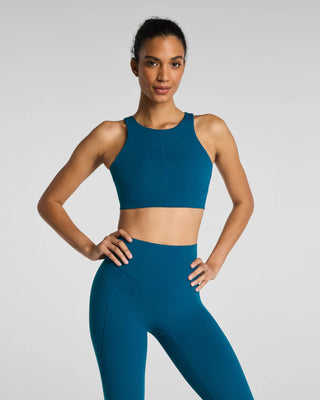 Spanx CurveTheory Open Back Sports Bra - Deep Cove
