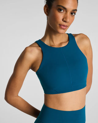 Spanx CurveTheory Open Back Sports Bra - Deep Cove