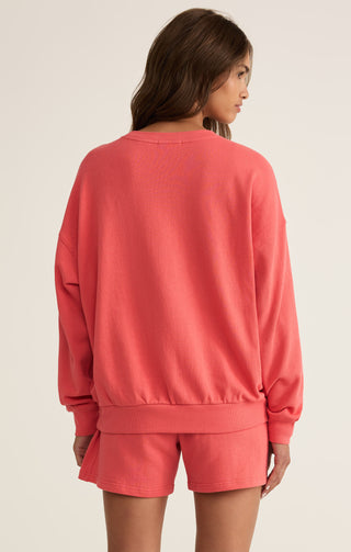 Z Supply Racquet Club Sweatshirt - Persimmon