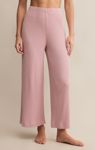 Z Supply Coastline Rib Pant - Pink Pearl