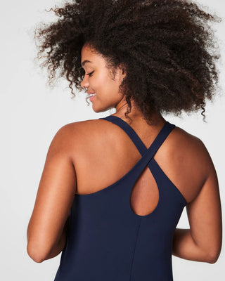 Spanx Contour Crossback Shelf Tank - Timeless Navy
