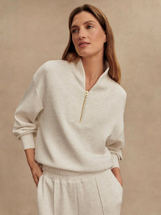 Varley Davidson Sweat - Ivory Marl