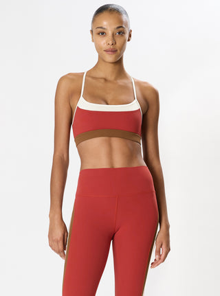 Splits59 Scottie Airweight Bra - Terracotta/Creme