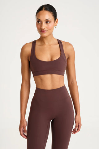 All Fenix Cloudcore Movement Sports Bra - Espresso