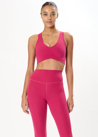 Splits59 Airweight Bra with Ruching - Sangria