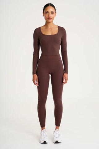 All Fenix Cloudcore Lite Scoop Long Sleeve - Espresso