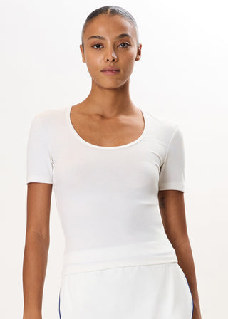 Splits59 Ashby Rib Short Sleeve - White