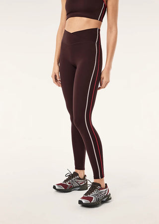 P.E. Nation Clarity Full Length Legging - Dark Plum/Bittersweet/Soft Pink