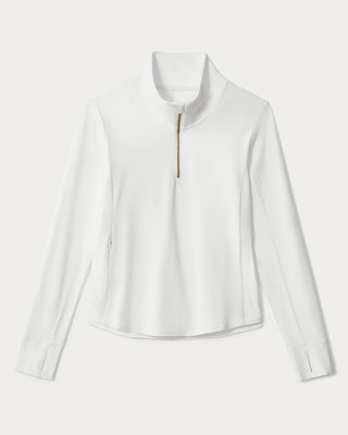 Rhone Course To Court 1/4 Zip - Snow White