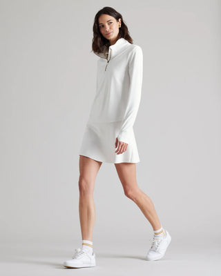 Rhone Course To Court 1/4 Zip - Snow White