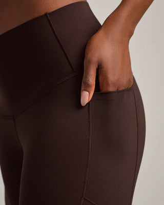 Rhone Defy Compression 7/8 Pocket Legging - Dark Espresso
