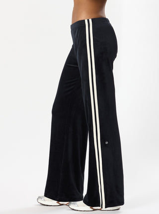 Splits59 Heritage Velour Pant - Black/Creme