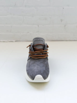 Esseutesse Suede Fringe Sneaker in Grey