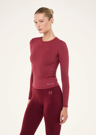 P.E. Nation Foundation LS Top - Cabernet