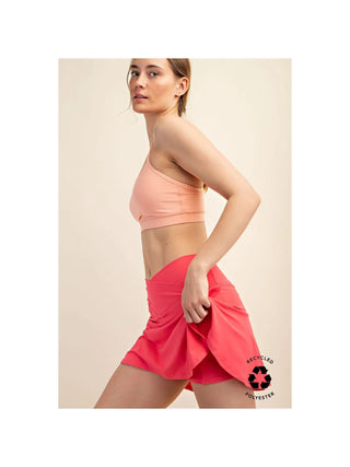 Butter V-Waist Skort - Flamingo Pink