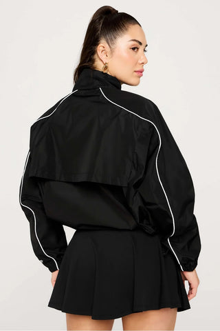 Fabletics Tempo Lightweight Windbreaker - Black