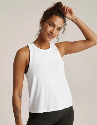 Beyond Yoga Featherweight Rebalance Tank - Cloud White