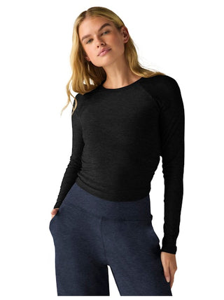 Beyond Yoga Featherweight Your Fit Long Sleeve Top - Darkest Night