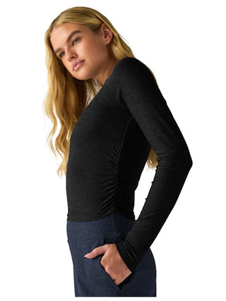 Beyond Yoga Featherweight Your Fit Long Sleeve Top - Darkest Night