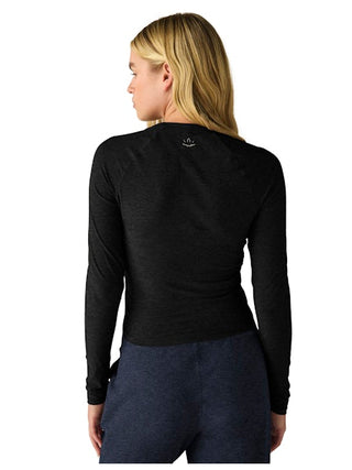 Beyond Yoga Featherweight Your Fit Long Sleeve Top - Darkest Night