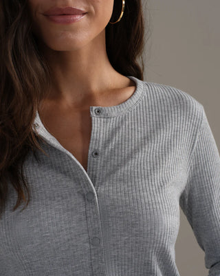 Rhone LivLuxe Rib Cardigan - Heather Gray