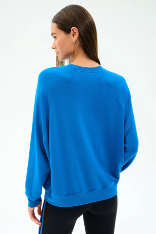 Splits59 Andie Oversized Fleece Sweatshirt - Classic Blue