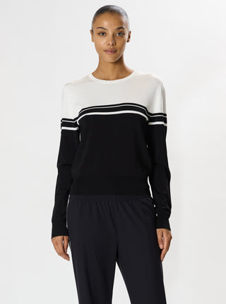 Split59 Anna Knit Pullover - Black/White