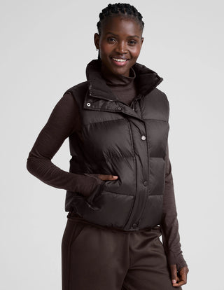 Beyond Yoga Puffer Vest - Dark Chocolate