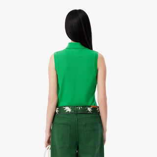 Lacoste Women's L.12.D Sleeveless Stretch Polo - Calathea