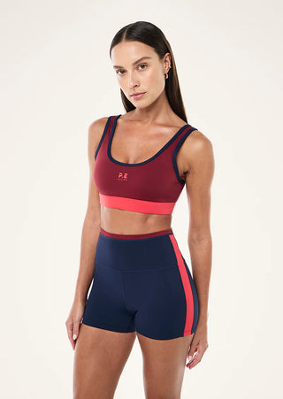 P.E. Nation Pursuit Sports Bra - Cabernet