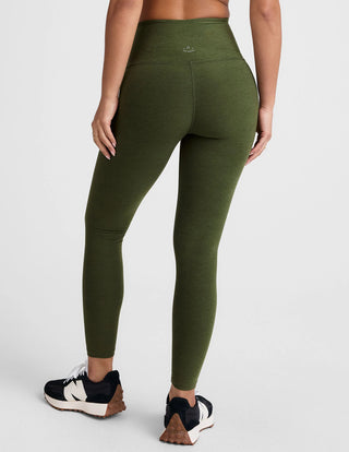 Beyond Yoga Spacedye Caught In The Midi HW Legging - Army Green Heather
