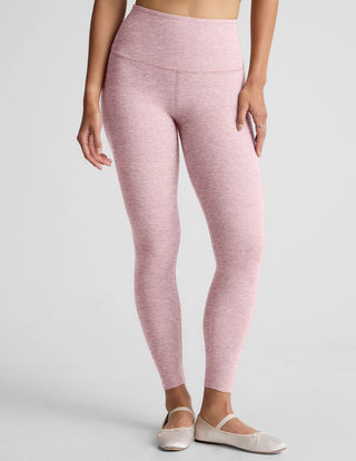 Beyond Yoga Spacedye Caught In The Midi HW Legging - Blush Blooms Heather