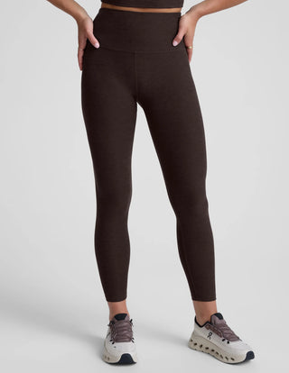 Beyond Yoga Spacedye Caught In The Midi HW Legging - Dark Chocolate Heather