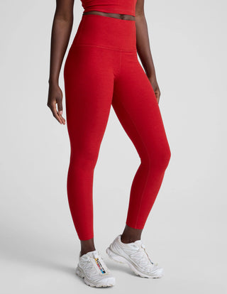 Beyond Yoga Spacedye Caught In The Midi HW Legging - Holly Red Heather