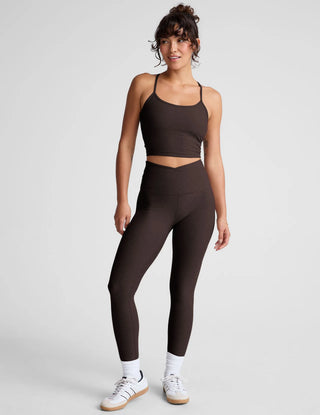 Beyond Yoga Spacedye At Your Leisure HW Midi Legging - Dark Chocolate Heather