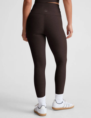 Beyond Yoga Spacedye At Your Leisure HW Midi Legging - Dark Chocolate Heather