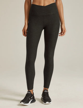 Beyond Yoga Spacedye At Your Leisure HW Midi Legging - Darkest Night